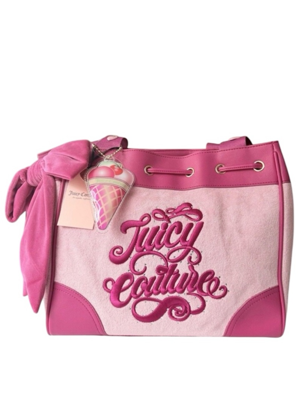 NWT New Juicy Couture Daydreamer Sugar Rush Flamingo Pink Tote $99
